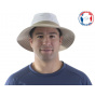 Parisian Medium Brim Hat White & Beige - Soway