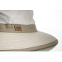 Parisian Medium Brim Hat White & Beige - Soway