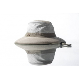 Chapeau Parisien Moyen Bord Blanc & Beige- Soway