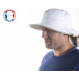 Bordeaux Medium Brim Hat with White Neck Guard - Soway