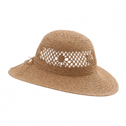 Melila Paper Straw Sun Hat Camel - Traclet
