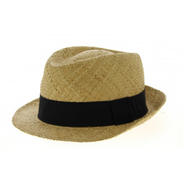 Modica Natural Straw Trilby Hat - Traclet