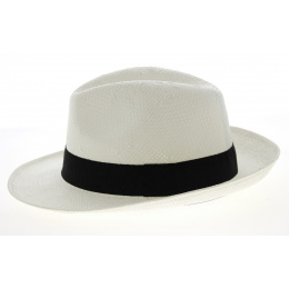 Fedora Gela Straw Hat White-Traclet