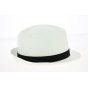 Trilby Scapello Straw Hat White Paper- Tracletlet