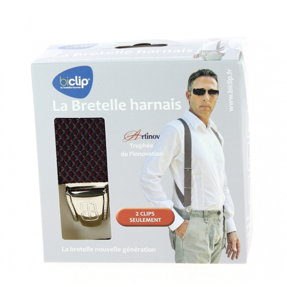 Biclip® Harness Suspenders Diamond Pattern Burgundy - Biclip Biclip® Harness Suspenders Diamond Pattern Burgundy - Biclip
