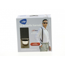 Biclip® Harness Suspenders Diamond Pattern Khaki - Biclip