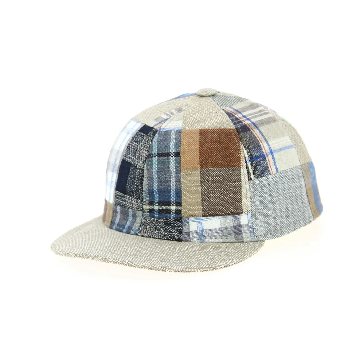 San Marin Patchwork Linen Baseball Cap - Traclet Reference: 8030 | Traclet Hat Shop
