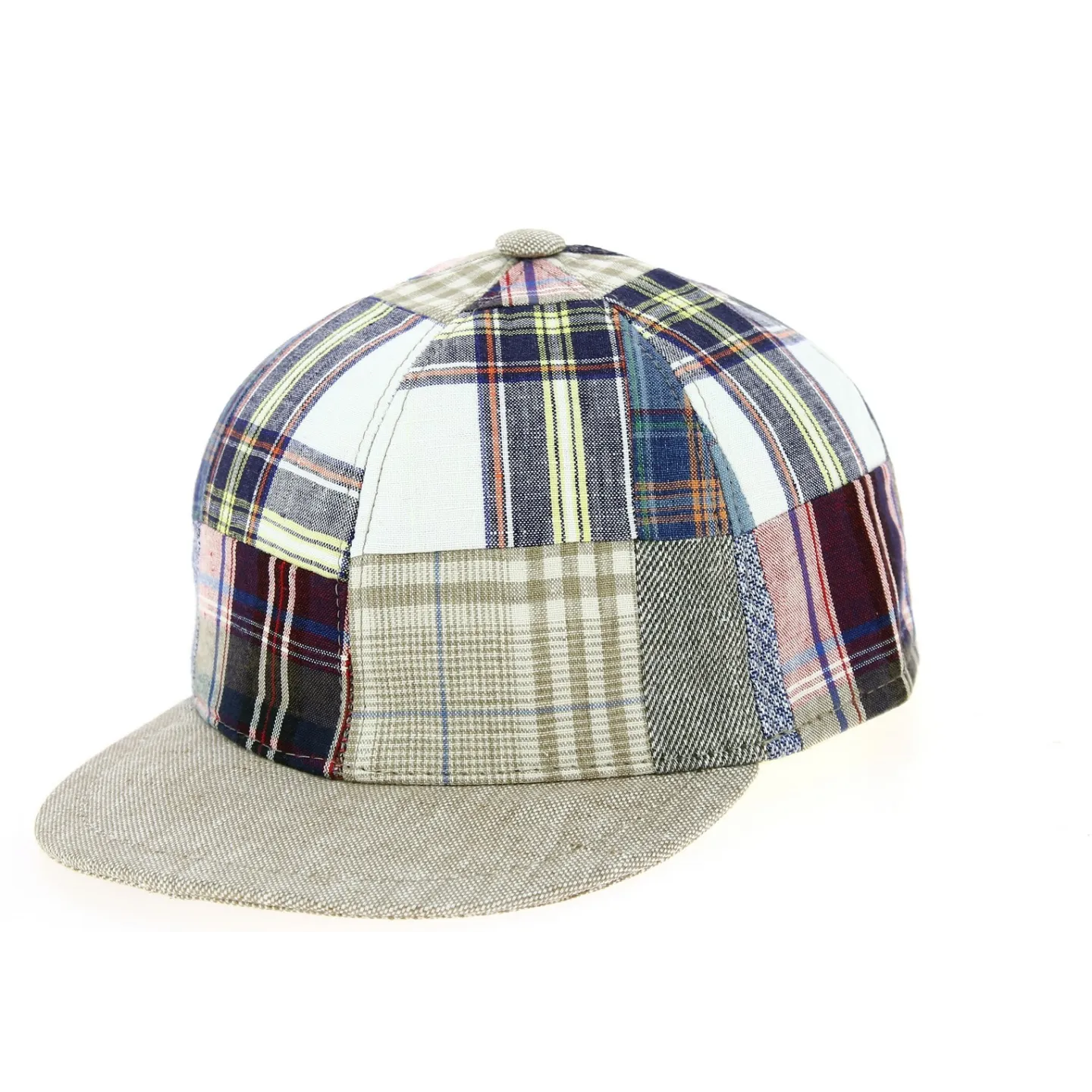 San Marin Patchwork Linen Baseball Cap - Traclet Reference: 8030 | Traclet Hat Shop