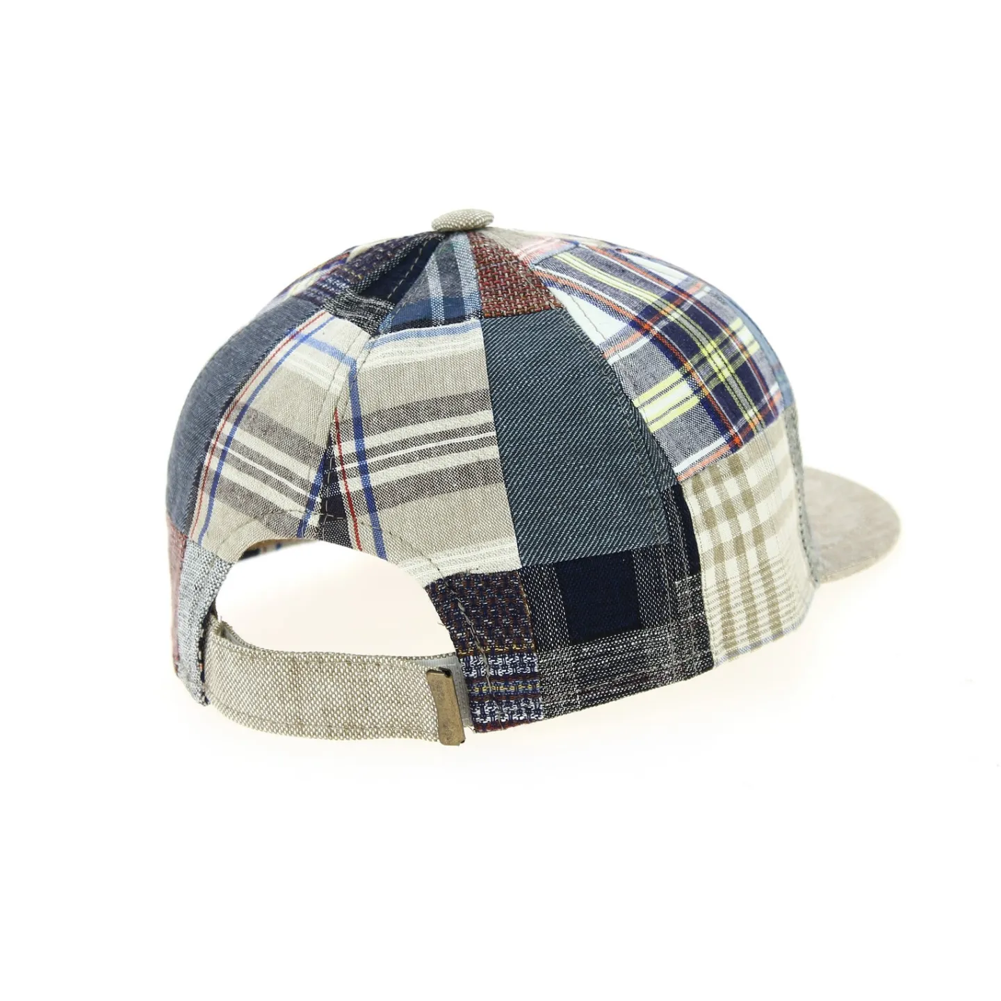 San Marin Patchwork Linen Baseball Cap - Traclet Reference: 8030 | Traclet Hat Shop