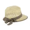 Gioconda Straw Cap with Brown Ribbon - Traclet Reference: 3468 | Traclet Hat Shop