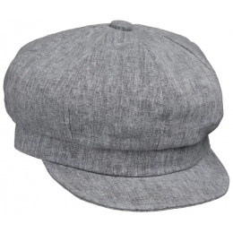 Casquette Gavroche Lin Grise- Traclet