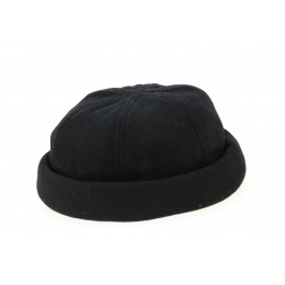 Black Wool Docker Beanie - Traclet