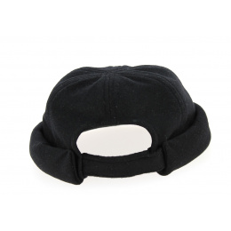 Black Wool Docker Beanie - Traclet