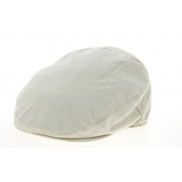 Stone Linen Flat Cap - Traclet