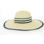 Natural Paper Straw Palma Wide-Brim Hat - Betmar
