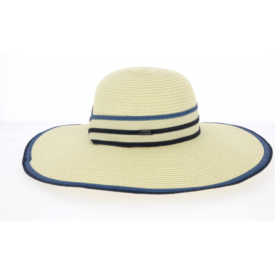 Natural Paper Straw Palma Wide-Brim Hat - Betmar