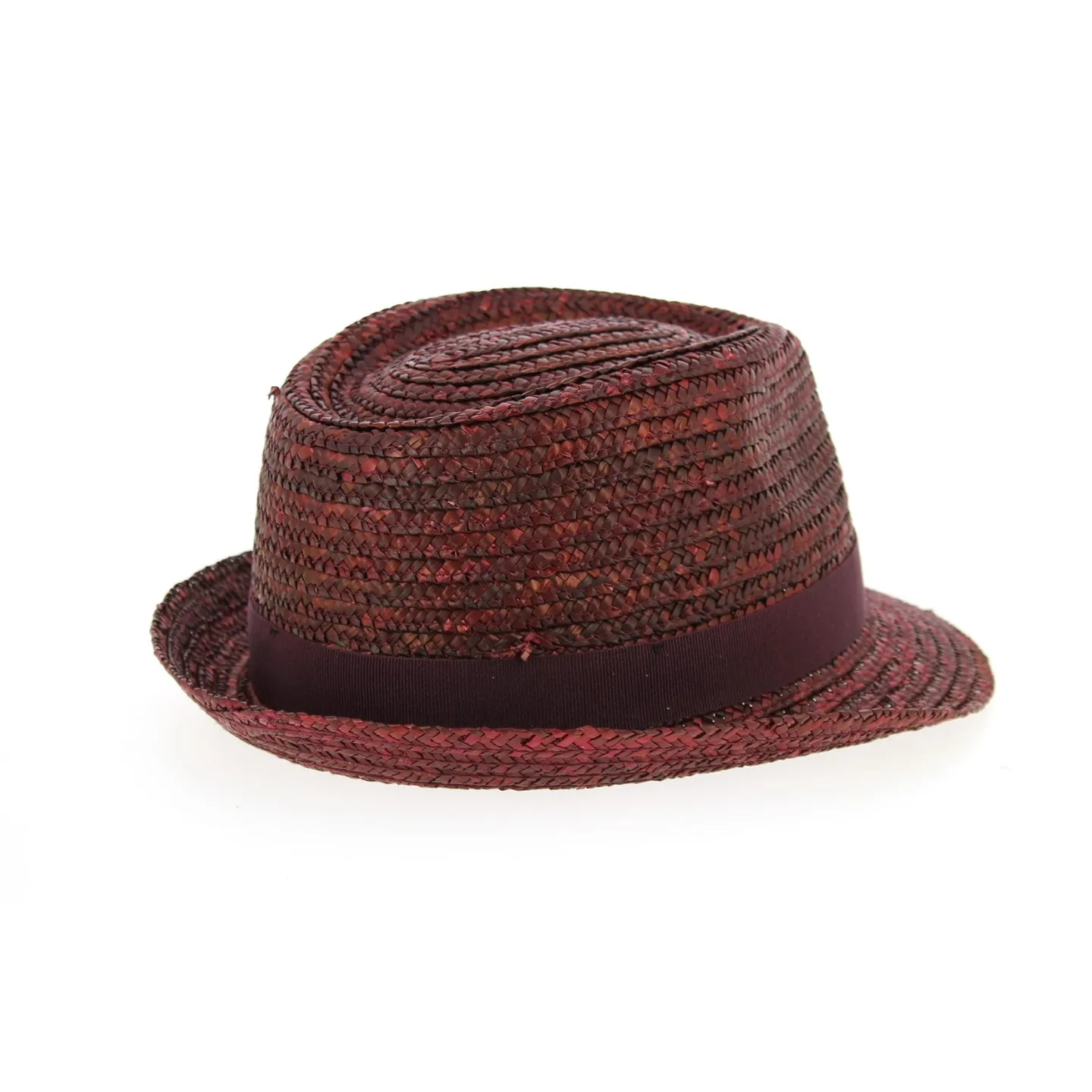 Chapeau Trilby Pachuca Paille Naturelle Bordeaux- Traclet Reference : 2663 | Chapellerie Traclet