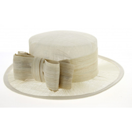Gaby Ecru Ceremonial Hat - Traclet