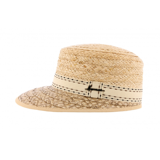 Alice straw cap fancy ribbon - Herman