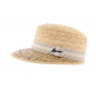 WoodStock Straw Cap with fancy ribbon - Herman