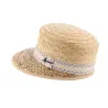 WoodStock Straw Cap with fancy ribbon - Herman Reference: 6935 | Traclet Hat Shop