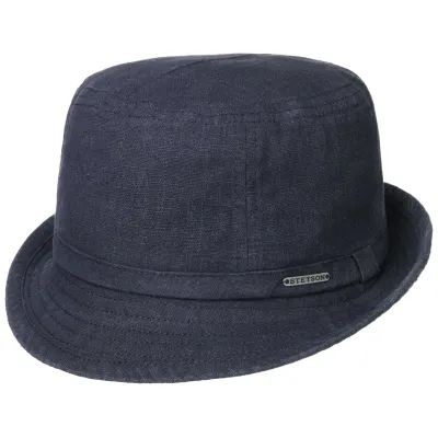 Chapeau Trilby Ramie Bleu Marine- Stetson  Reference : 10618 | Chapellerie Traclet