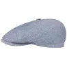 Casquette Brooklin Queens Lin Bleu Clair- Stetson Reference : 10620 | Chapellerie Traclet