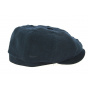 8-Panel Desgrange Navy Blue Linen Cap - Crambes