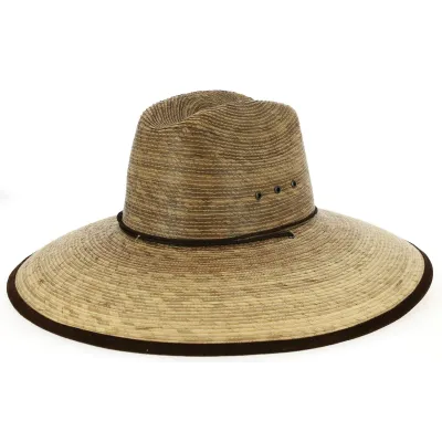 Traveller Twilight Wide Brim Natural Straw Hat - BullHide Reference: 10628 | Traclet Hat Shop
