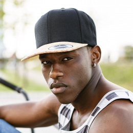 Snapback Cork Black Cap - Traclet