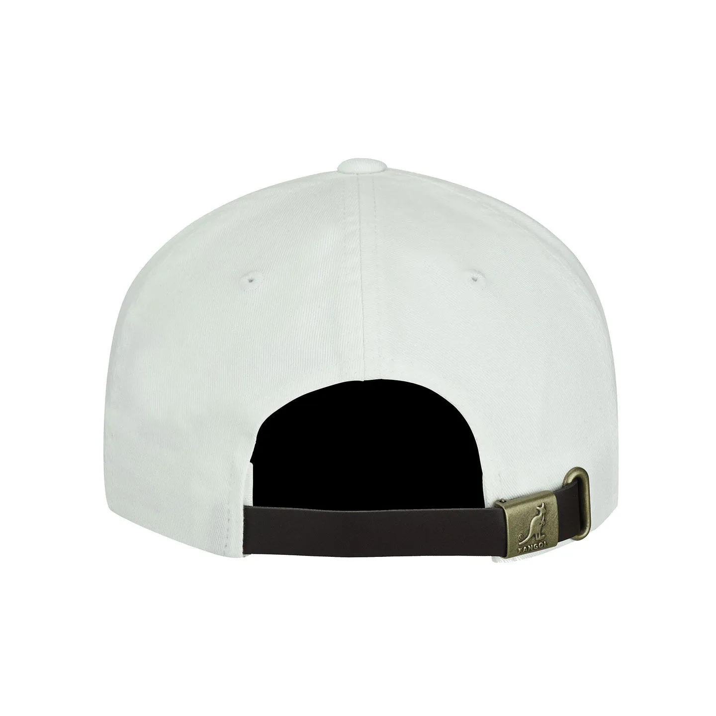 Casquette Washed Baseball Coton Blanche- Kangol Reference : 10635 | Chapellerie Traclet