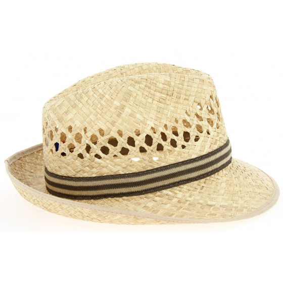 Denis Natural Straw Trilby Hat - Traclet