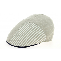 Casquette Plate Ron Beige & Jean Lin- Traclet