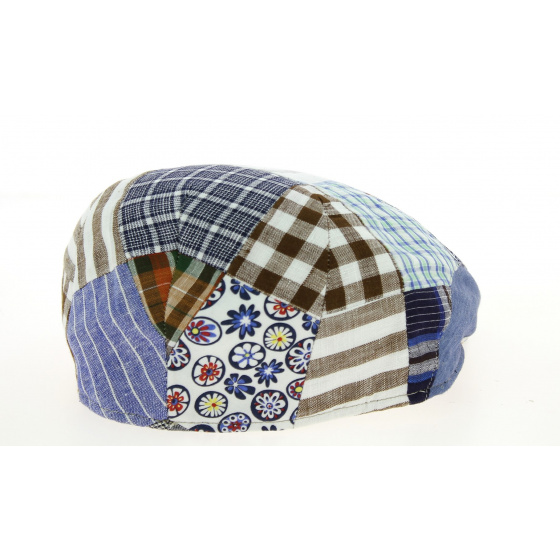 Casquette Plate Amos Patchwork Coton & Lin- Traclet