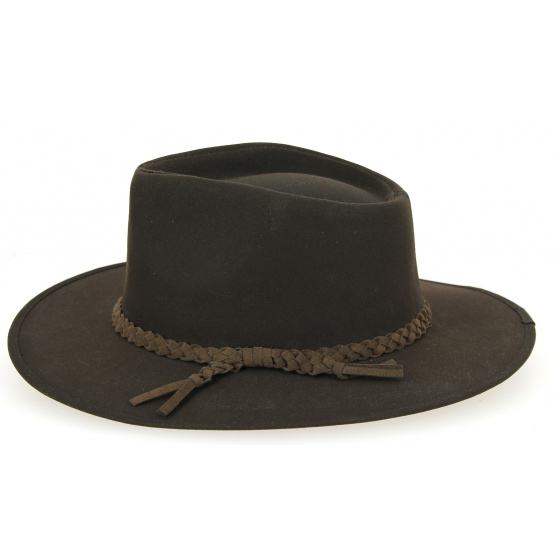 Traveller Hat Whitfield Brown waterproof - Aussie Apparel
