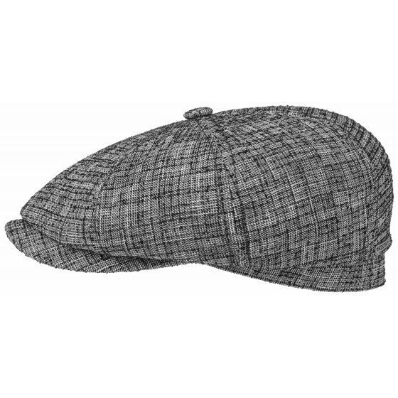 Hatteras Cotton Cap Black & White- Stetson