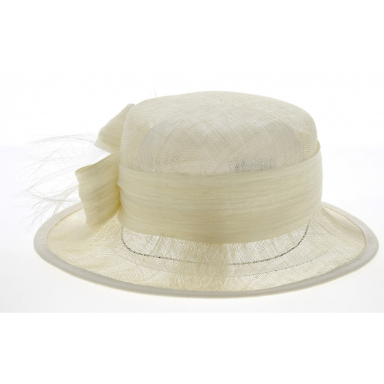 Carmen Ivory Ceremonial Hat - Traclet Carmen Ivory Ceremonial Hat - Traclet