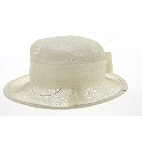 Carmen Ivory Ceremonial Hat - Traclet Carmen Ivory Ceremonial Hat - Traclet
