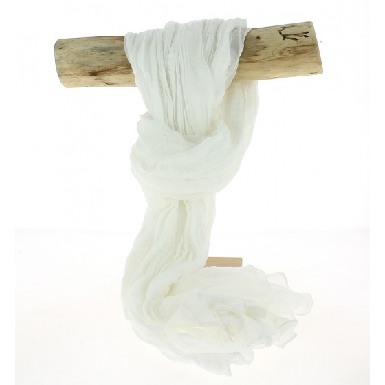 White Cotton Twisted Cheche - Traclet