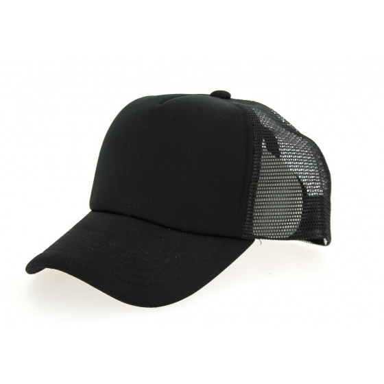 Casquette Trucker Polyester Noire- Traclet