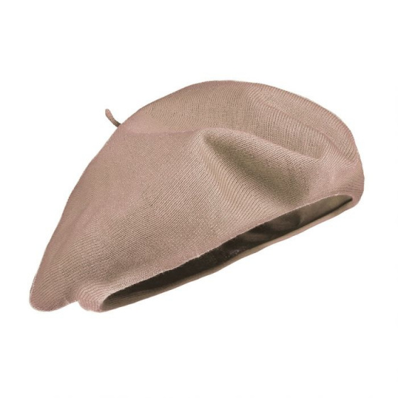 Authentic Summer Cotton Beret Greige - Heritage by Laulhère