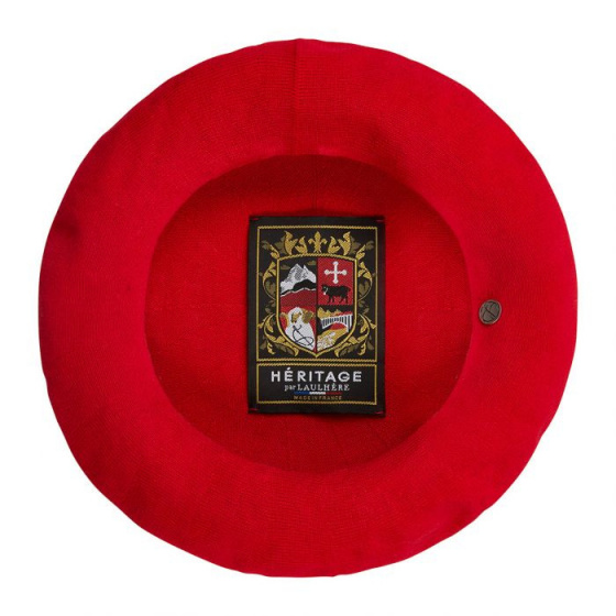 Authentic Summer Cotton Beret Scarlet - Heritage by Laulhère Authentic Summer Cotton Beret Scarlet - Heritage by Laulhère