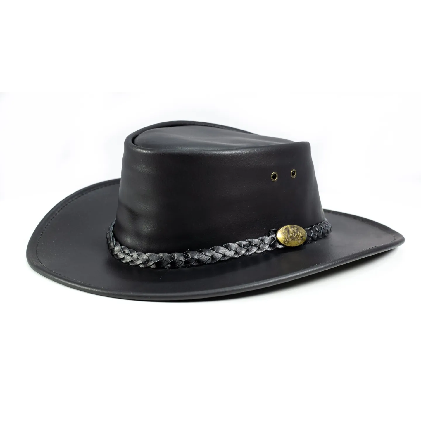 Chapeau australien Adventure Oil noir - Jacaru Reference : 78 | Chapellerie Traclet