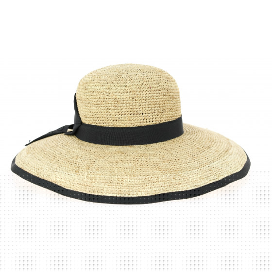 Beige Brigitte Wide-brim Hat