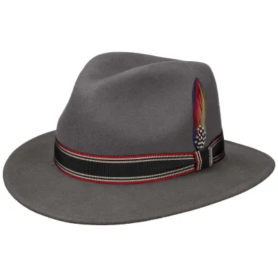Chapeau Traveller Feutre Laine Gris- Stetson  Reference : 10705 | Chapellerie Traclet
