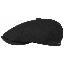 Stetson Brooklin Casper Wool, Cotton & Cashmere Cap in Black