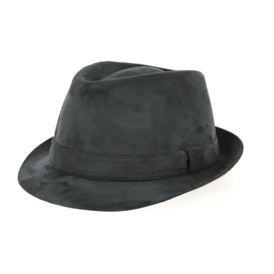 Chapeau Trilby Imitation Noir- Crambes Reference : 668 | Chapellerie Traclet