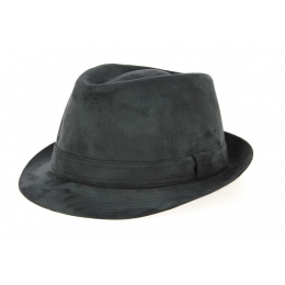 Black Imitation Trilby Hat - Crambes