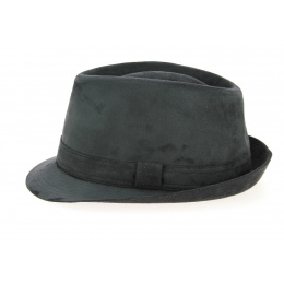 Black Imitation Trilby Hat - Crambes