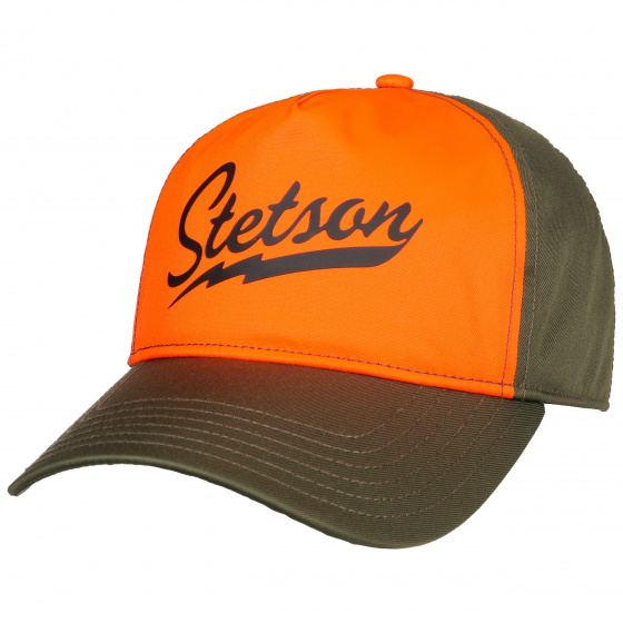 Trucker Cap Signal Orange Neon & Kaki- Stetson